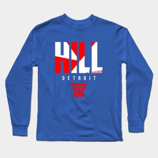 Hill Detroit Basketball Long Sleeve T-Shirt